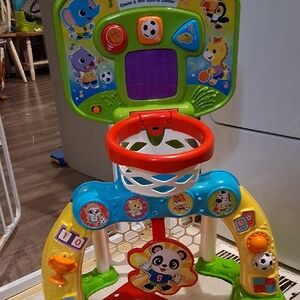 Colorful Animal-Themed Basketball Hoop for Kids